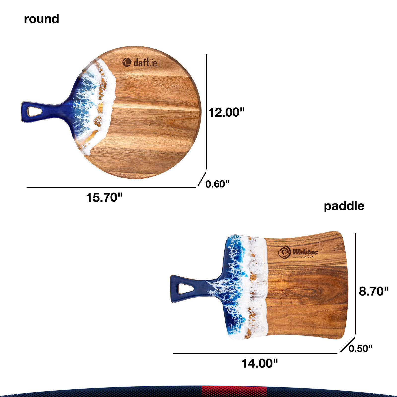 Lureth Ocean Resin-Wood Cutting Board 3