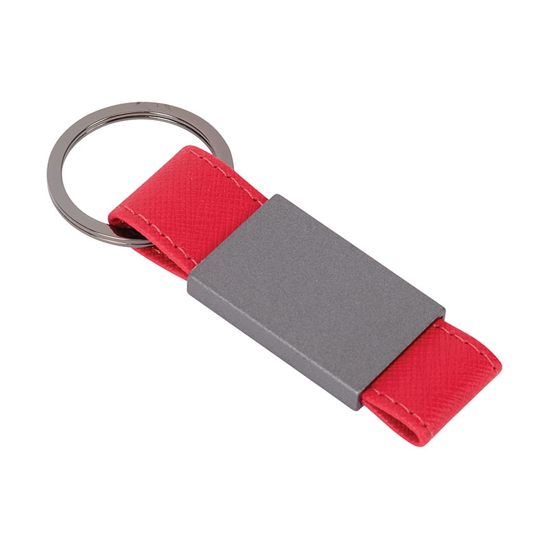 Boyd Aluminum & Leatherette Keyring 15