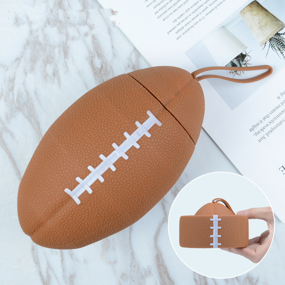 Silicone Football Water Bottles 1