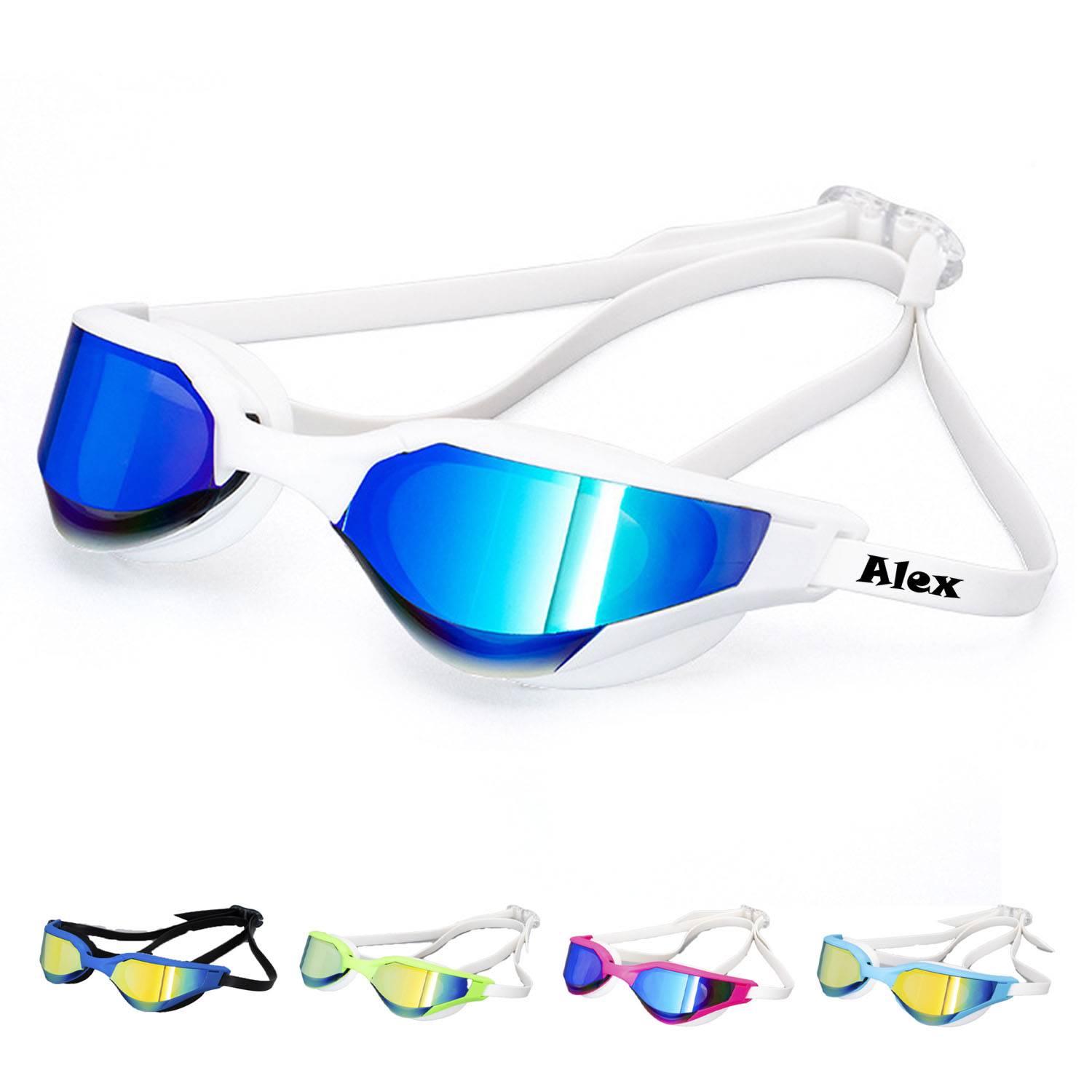 Professional Racing Swimming Goggles with Earplugs 5