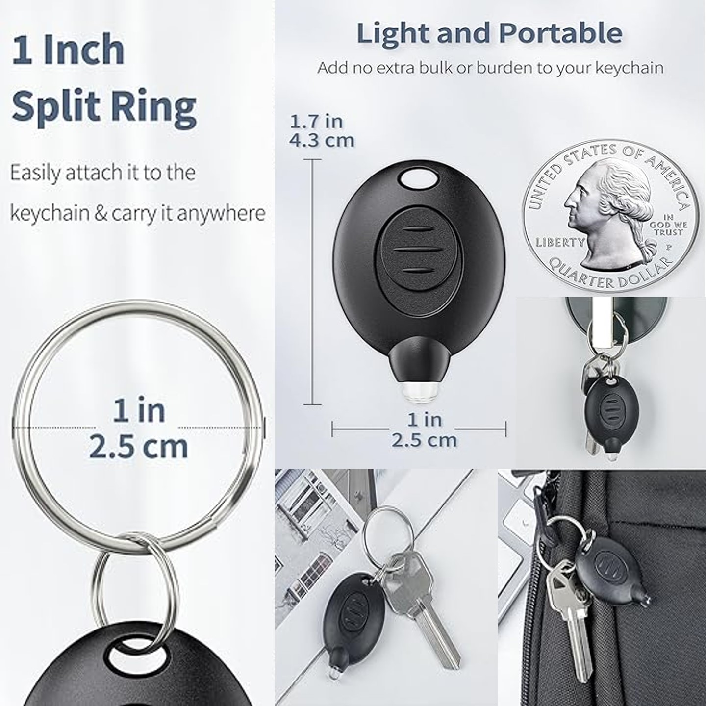 Mini Super Bright keychain flashlight 3