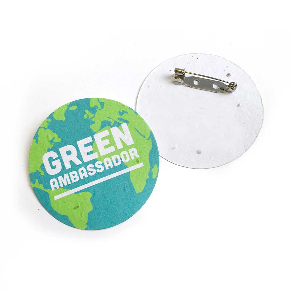 Single-Sided 2" Circle Seed Paper Button Badges 2