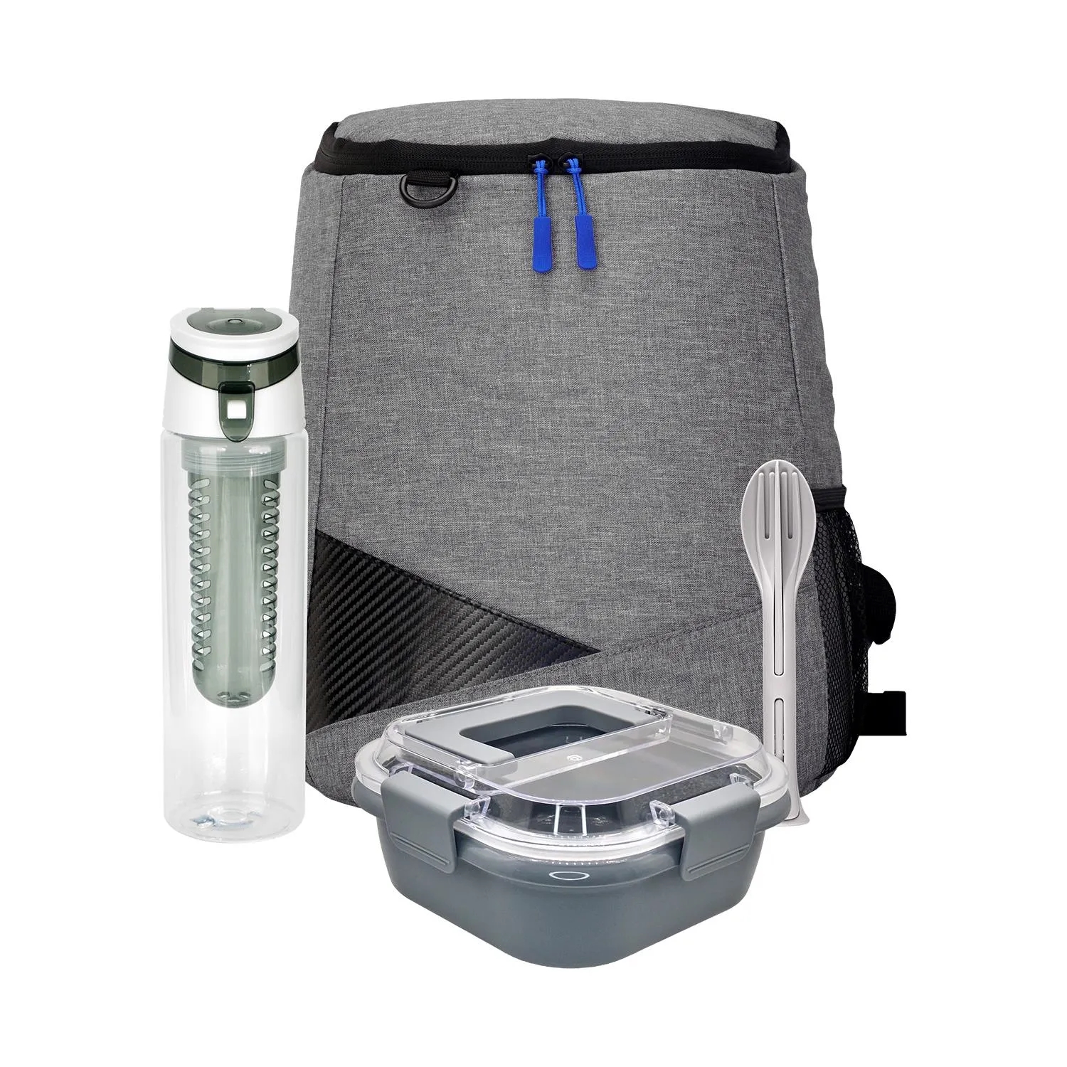 Trendy Lunch Box & Utensil Backpack Set 15