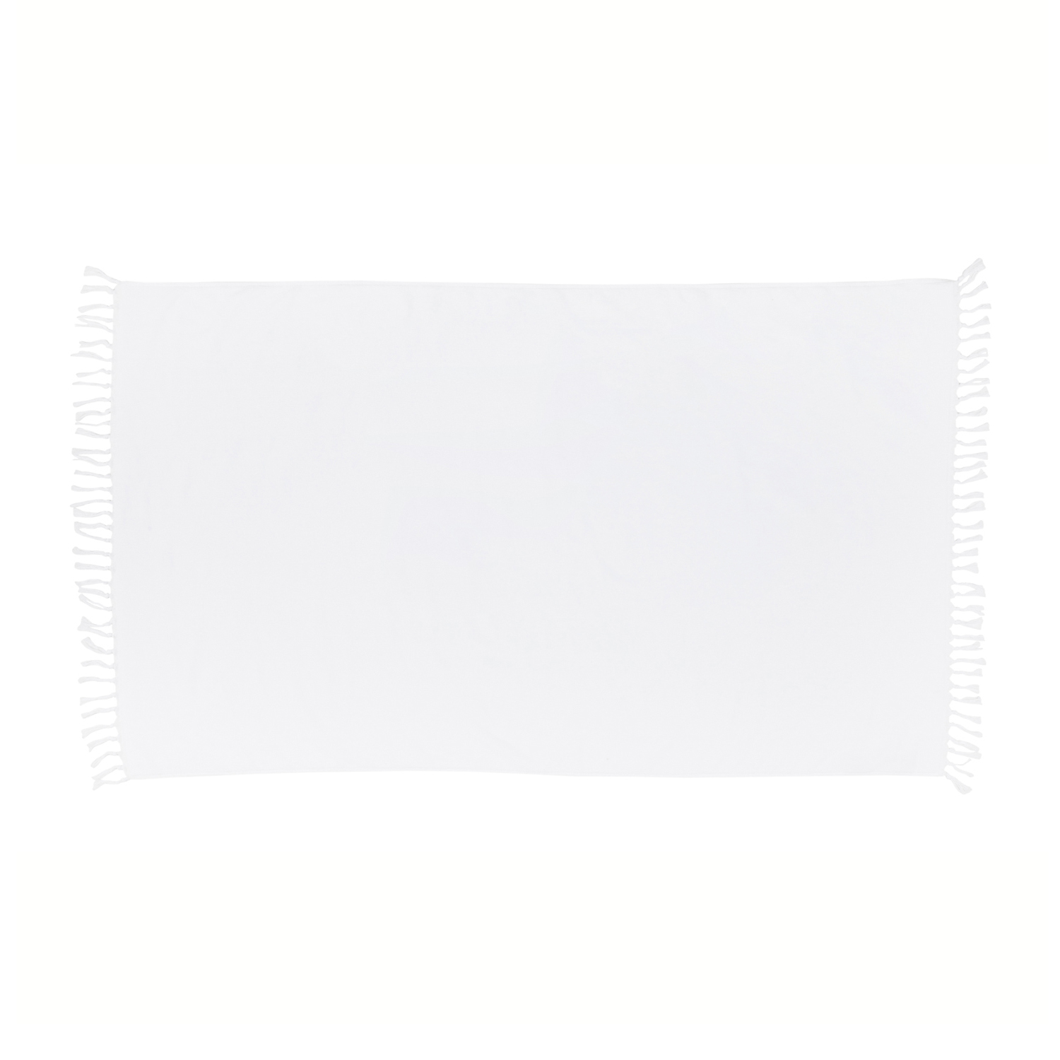 35x60 Recycled Cotton Terry Velour Beach Towel with Fringes 4