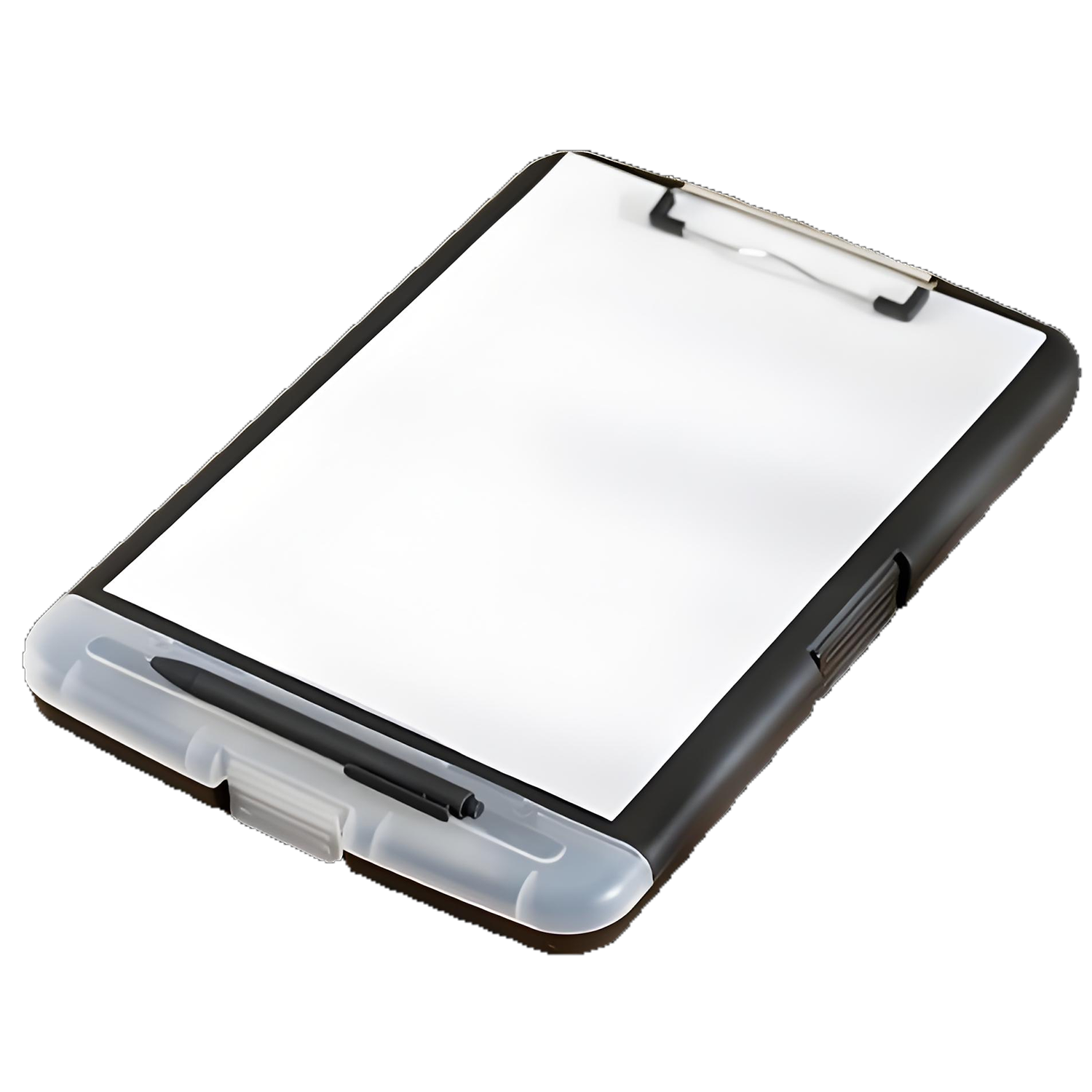 Multi-Functional Transparent Plastic File Box with Pen Slot 4