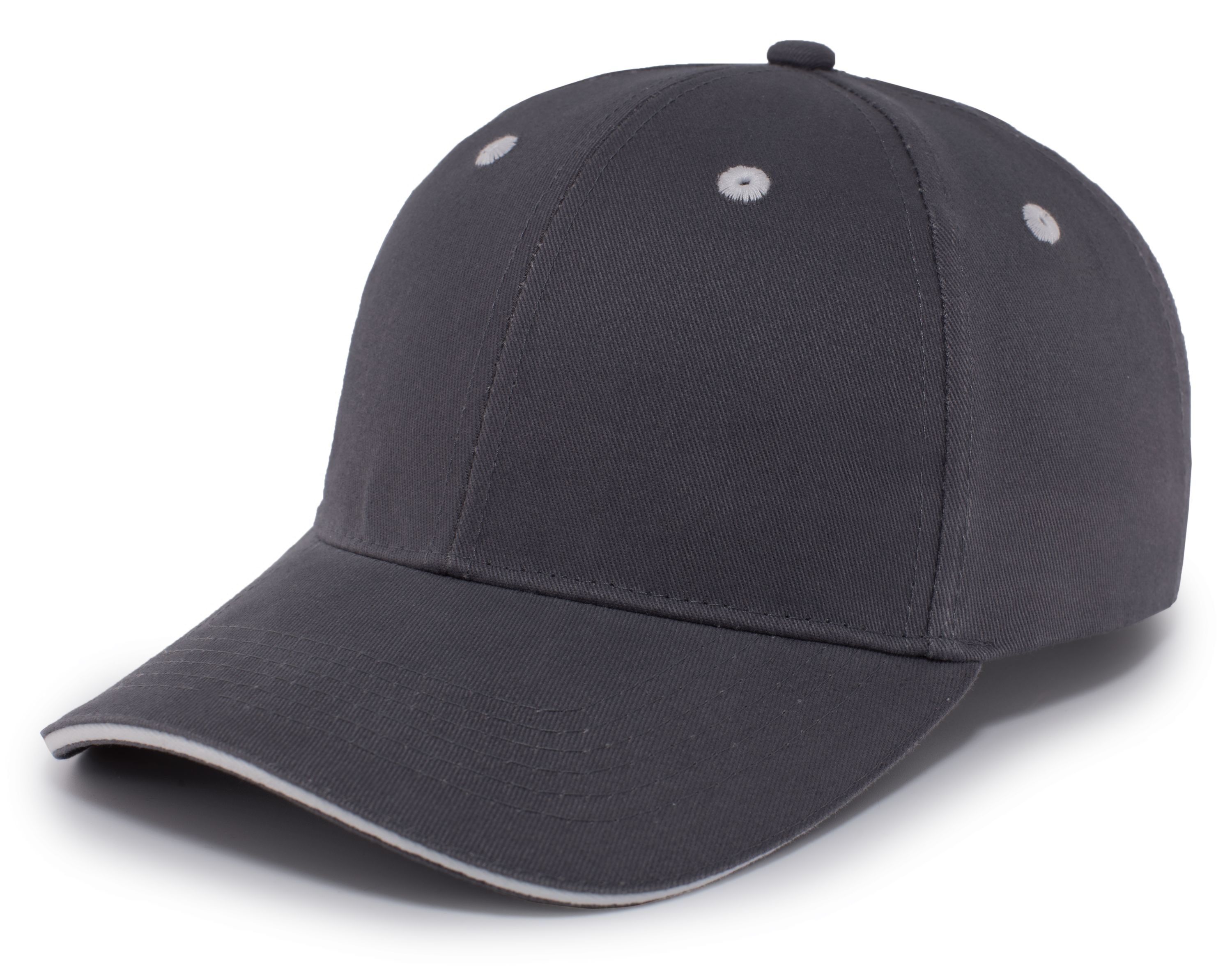 Brushed Twill Cap With Sandwich Bill 15
