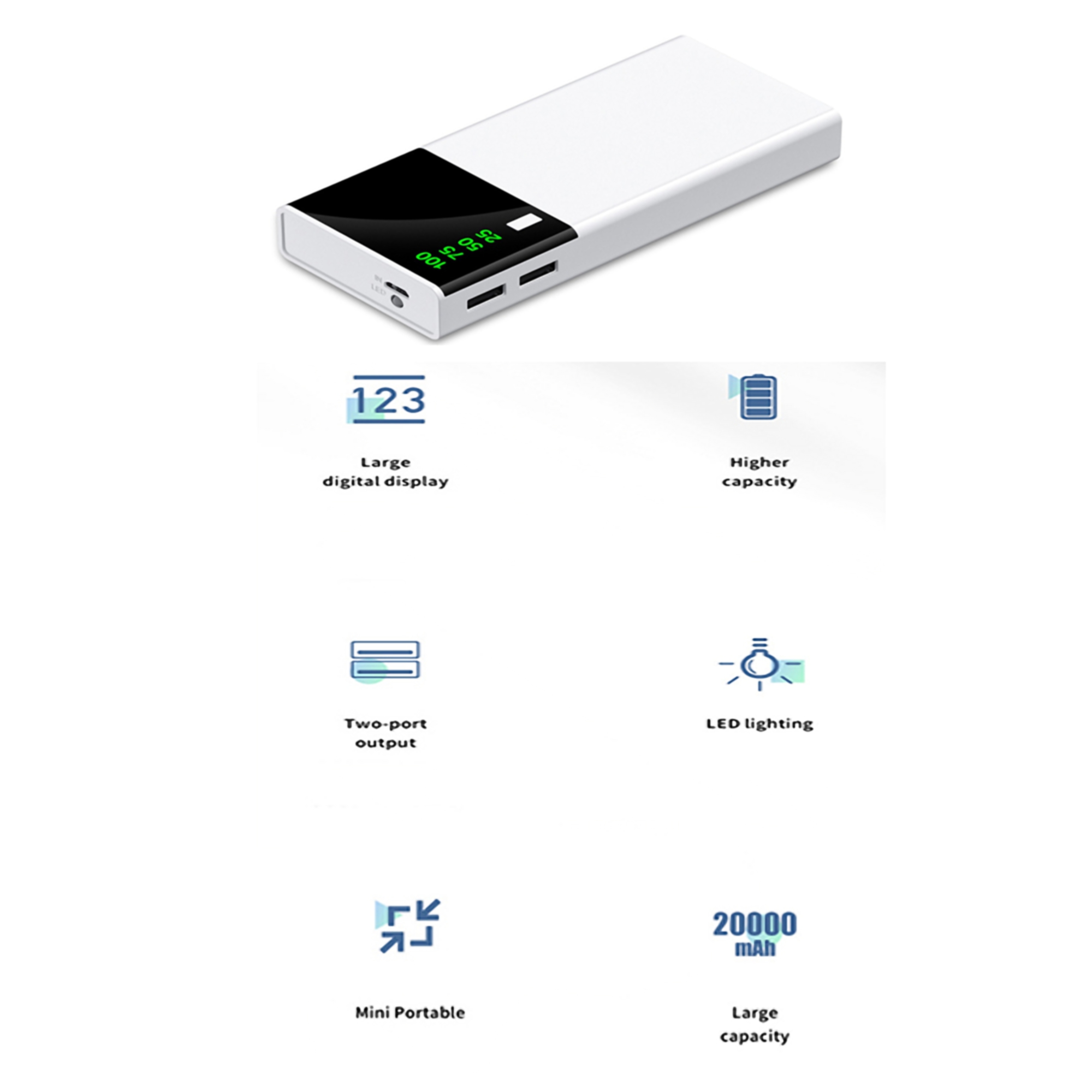 10000 mAh Mobile Power Bank 2