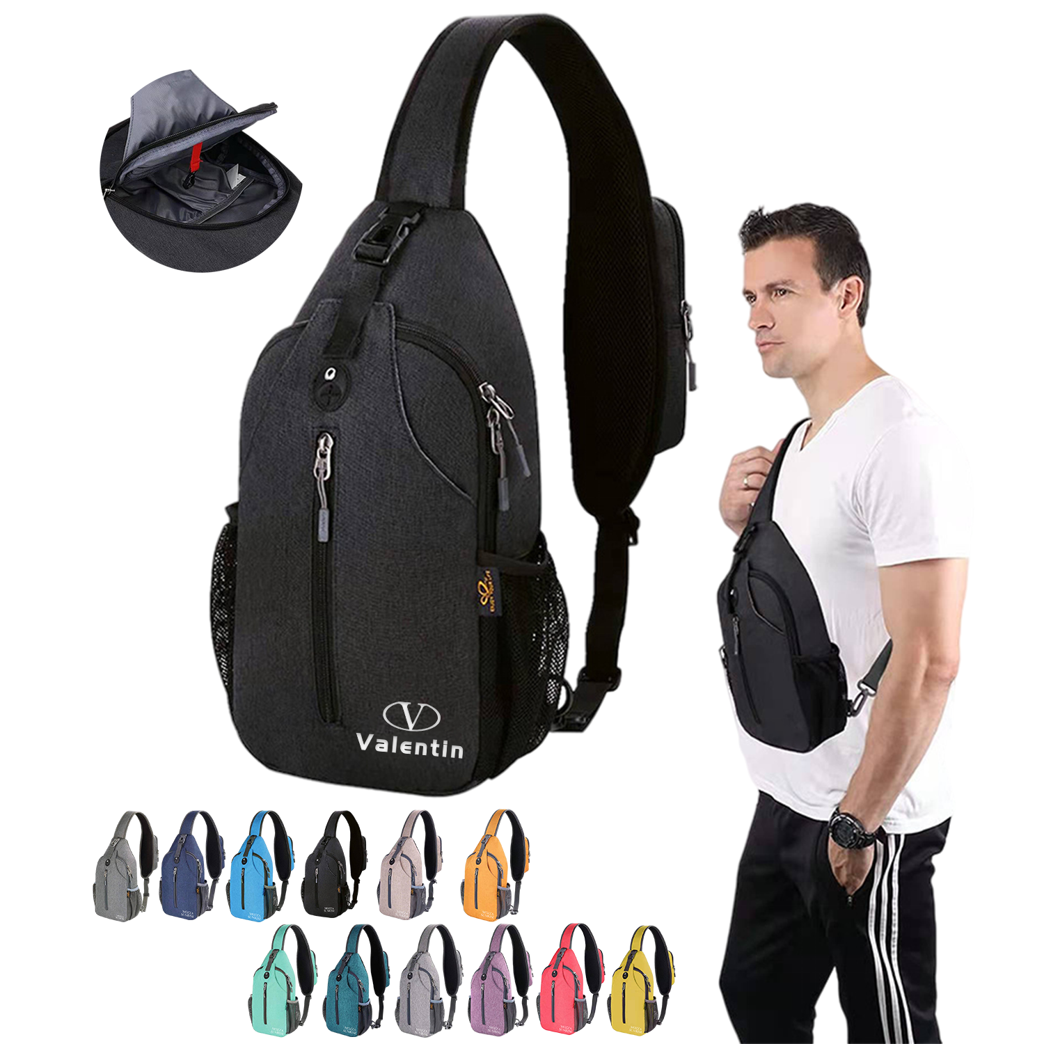 Stylish Crossbody Sling Backpack 1