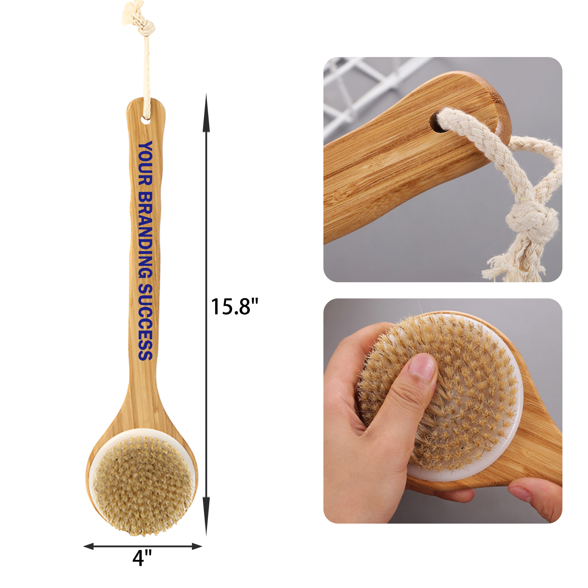 Convenient Long Handle Bath Brush 2