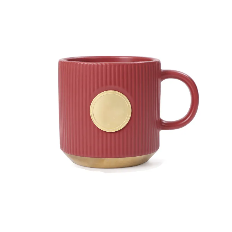 13 OZ Ceramic Striped Coffee Mug 5