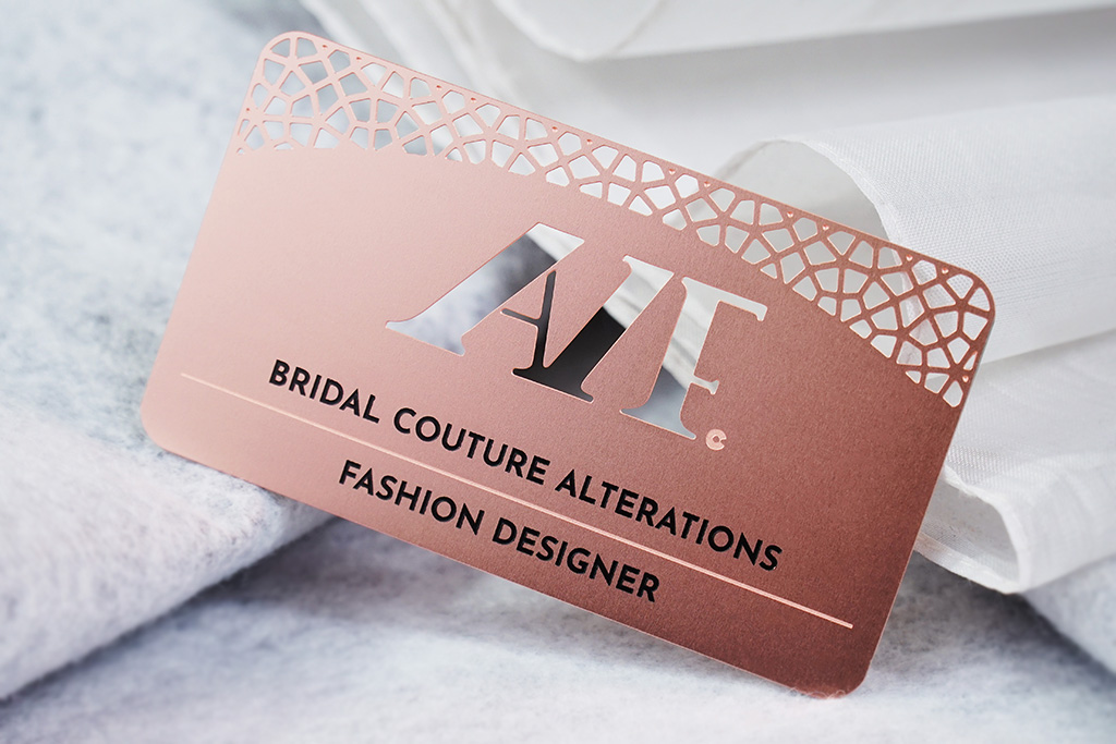 Rose Gold Metal Business Cards 9