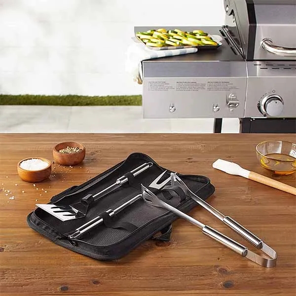 Stainless Steel 3 Piece BBQ Tool Set 4