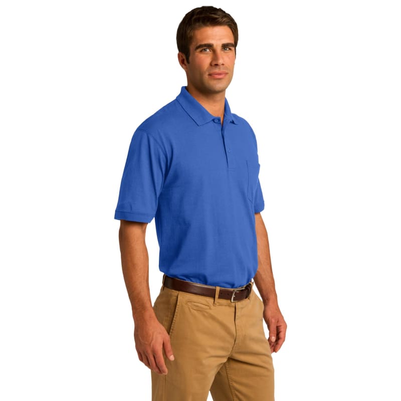 Port & Company Core Blend Jersey Knit Pocket Polo. 34