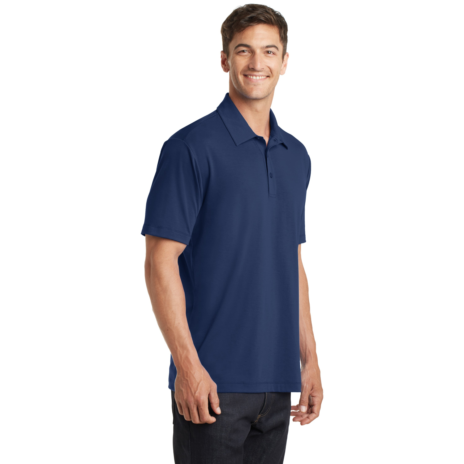 Port Authority Cotton Touch Performance Polo w/ Screen Print 4