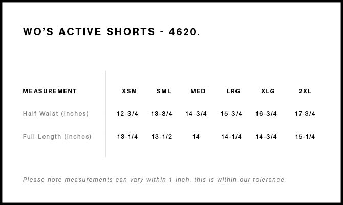 Wo's Active Shorts | 4620 14