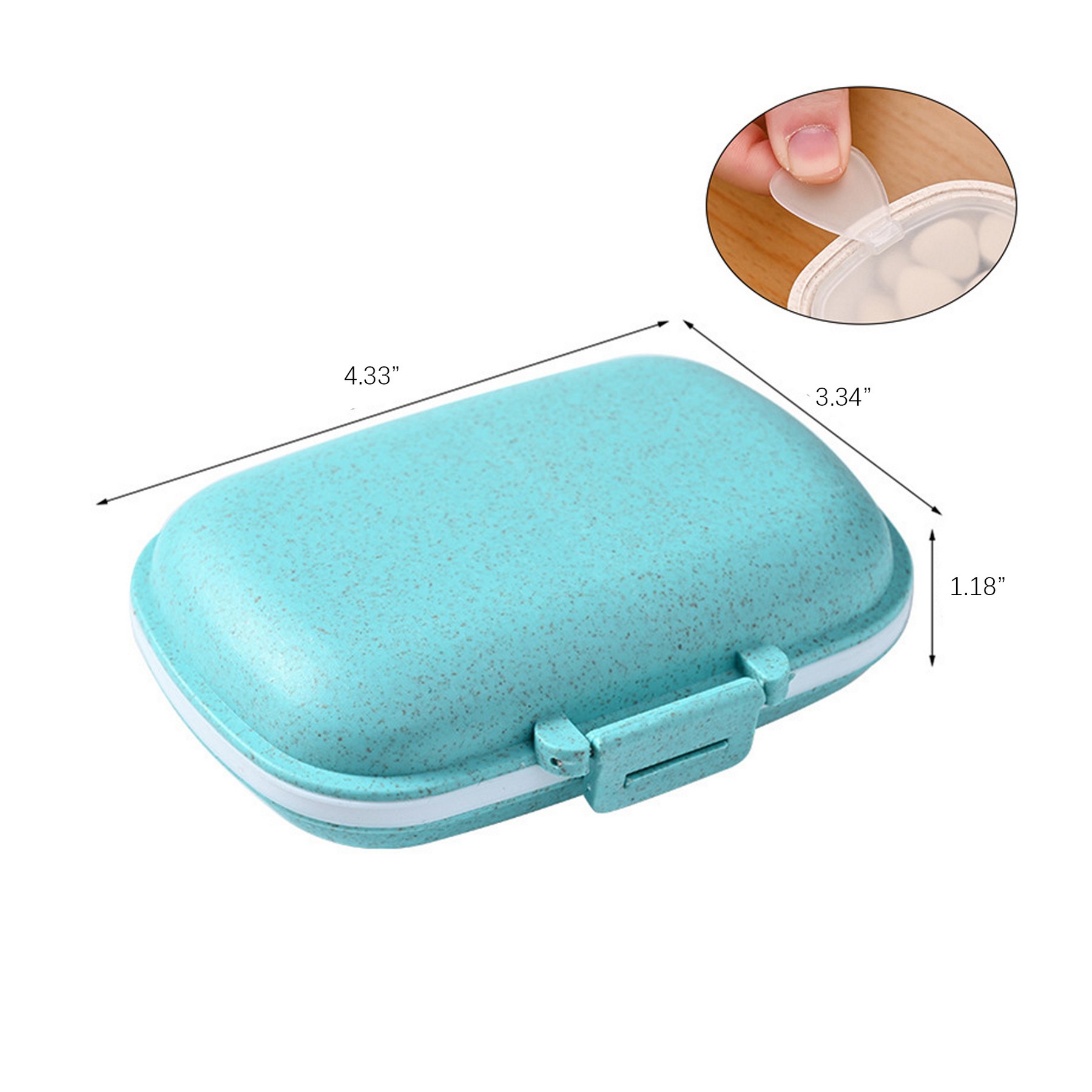 8 Compartments Portable Pill Case 2