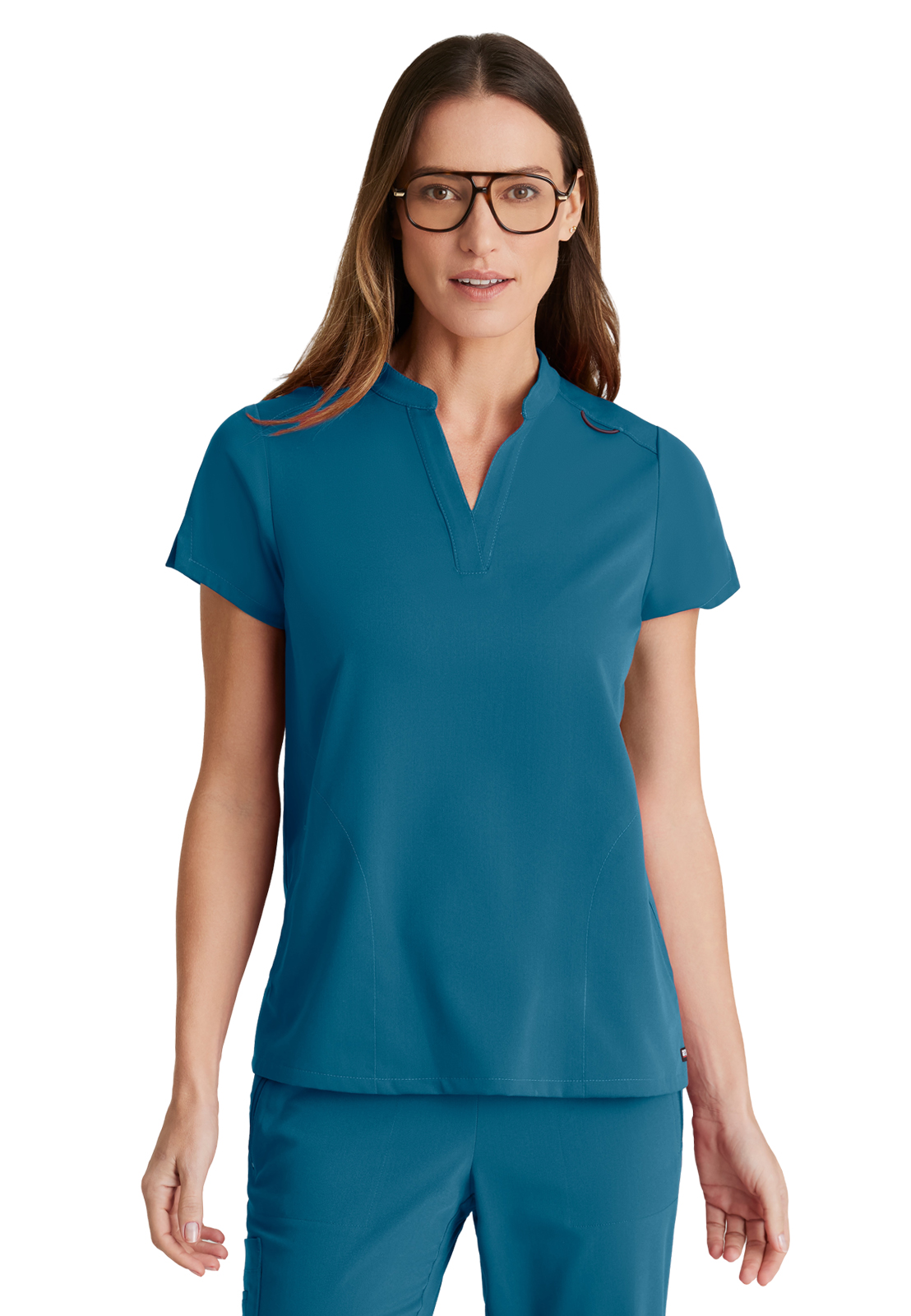 Grey's Anatomy Spandex Stretch - Women's Two-Pocket Avery Scrub Top 4