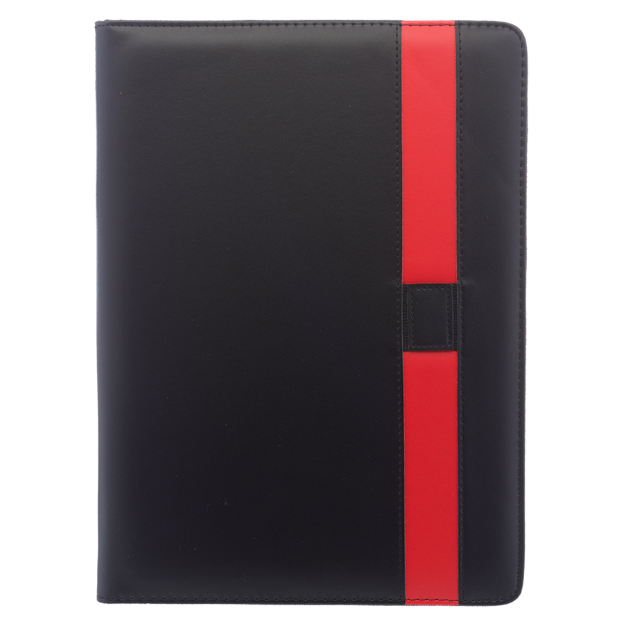 Color Block Black Leather Portfolios 4