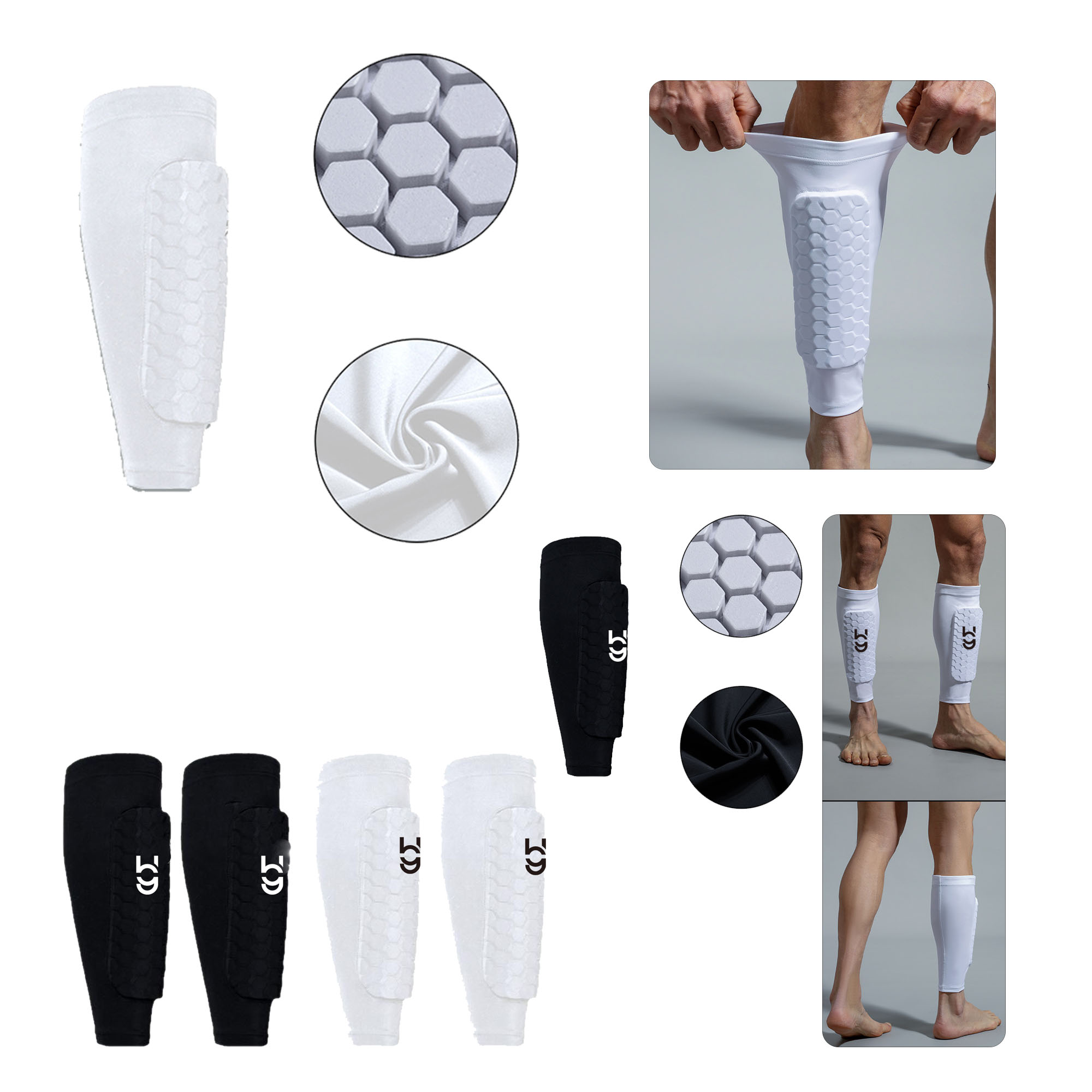 Football Socks - Honeycomb-shaped Leg Protection 2