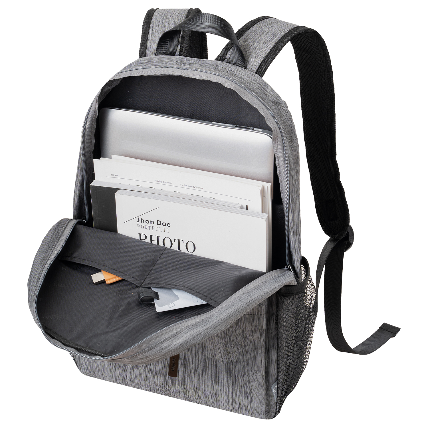 RejuVe® MOTO Recycled Heather Modern Business Backpack 4