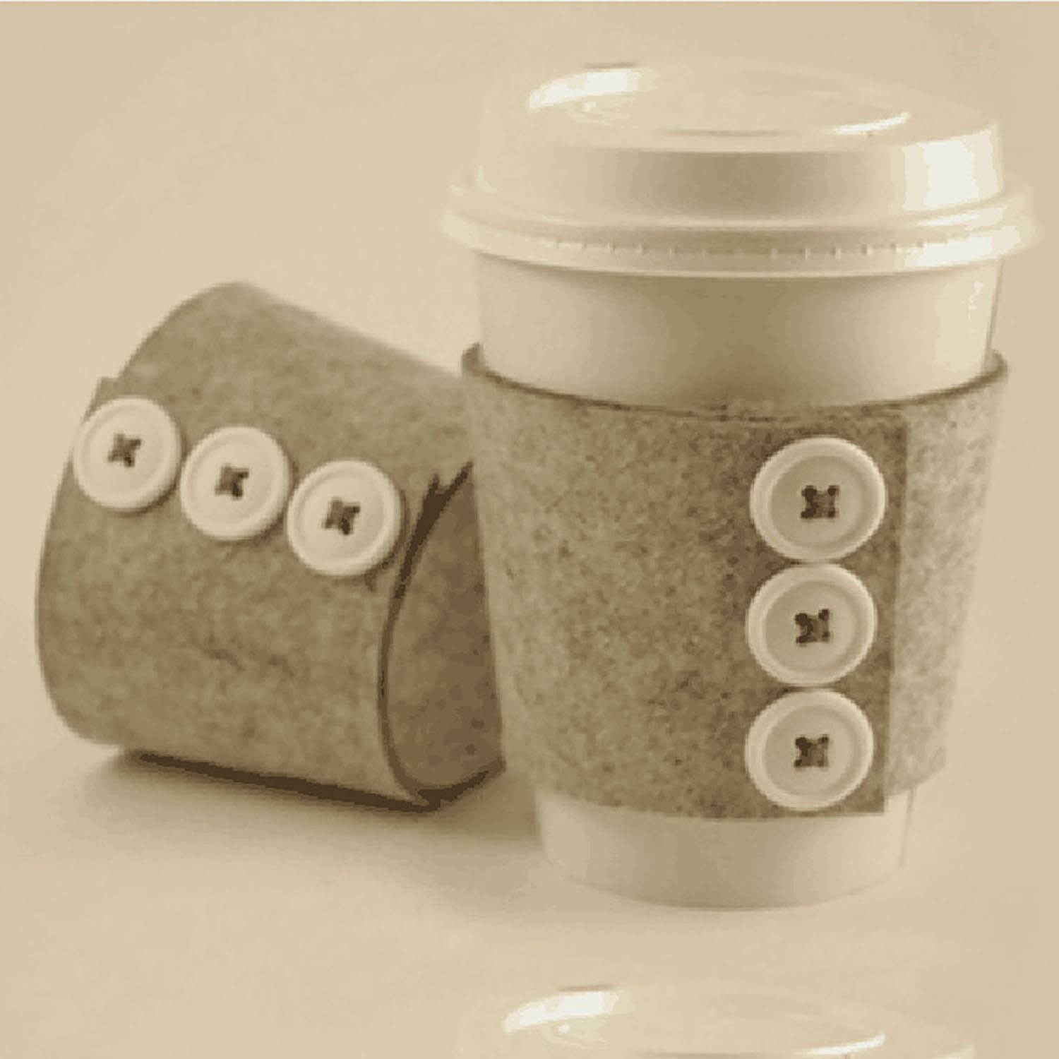 Felt Insulation Coffee and Water cup sleeve 6