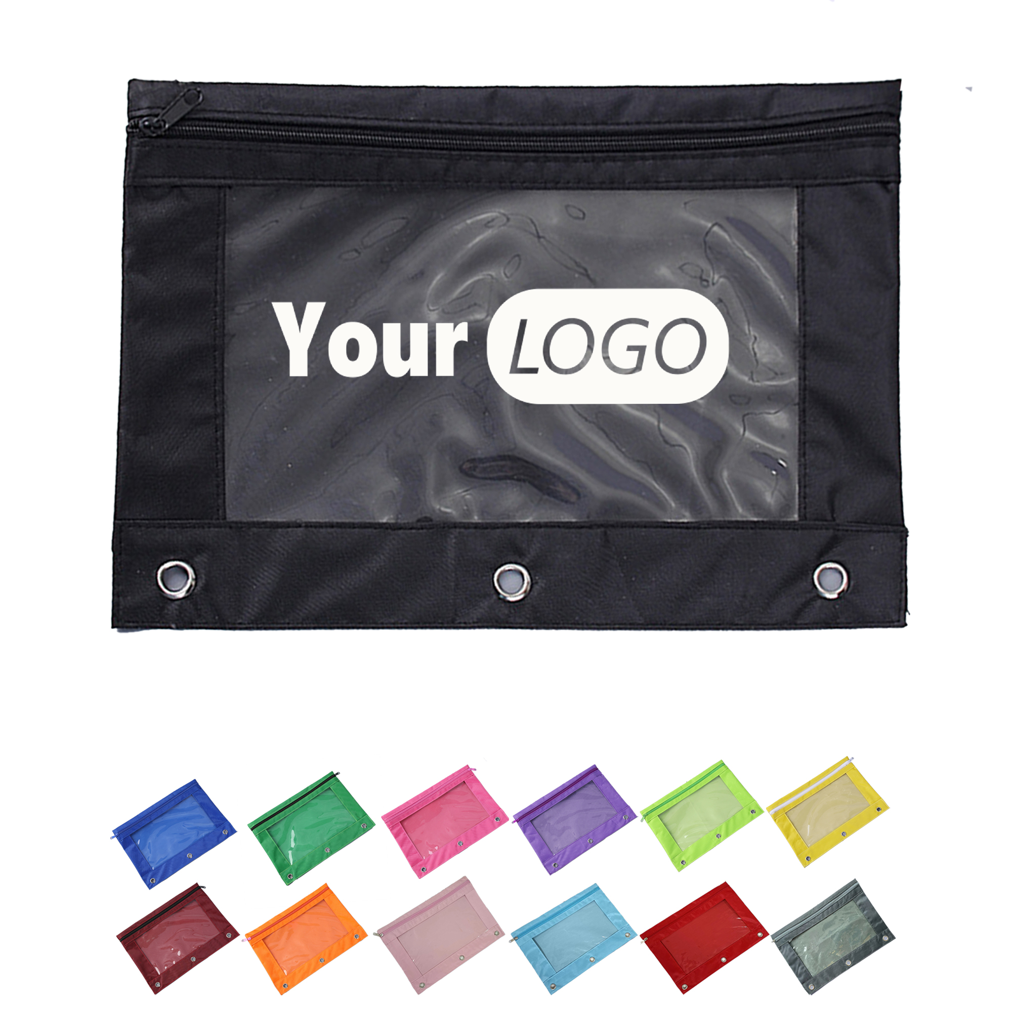 Oxford Fabric Three-Hole Pencil Pouch 10