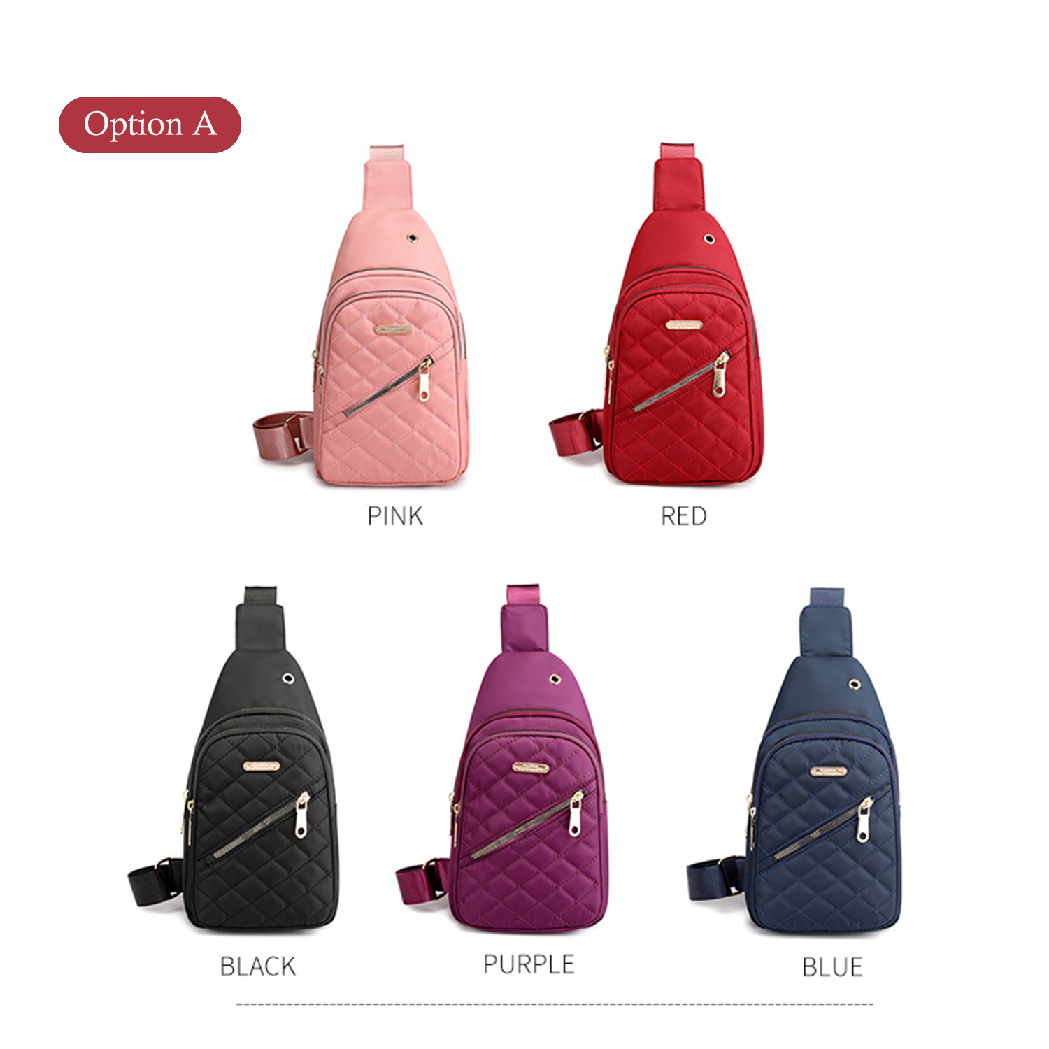 earphone jack water-resistant Nylon Cross Body Sling Bag 4