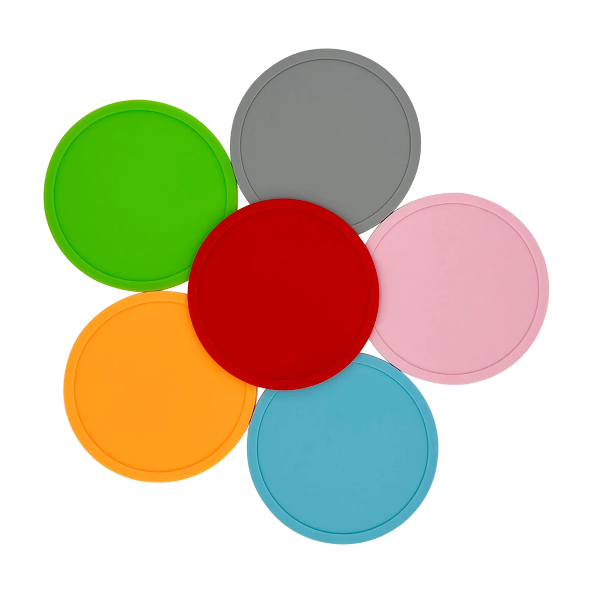 Round Silicone Coasters 2