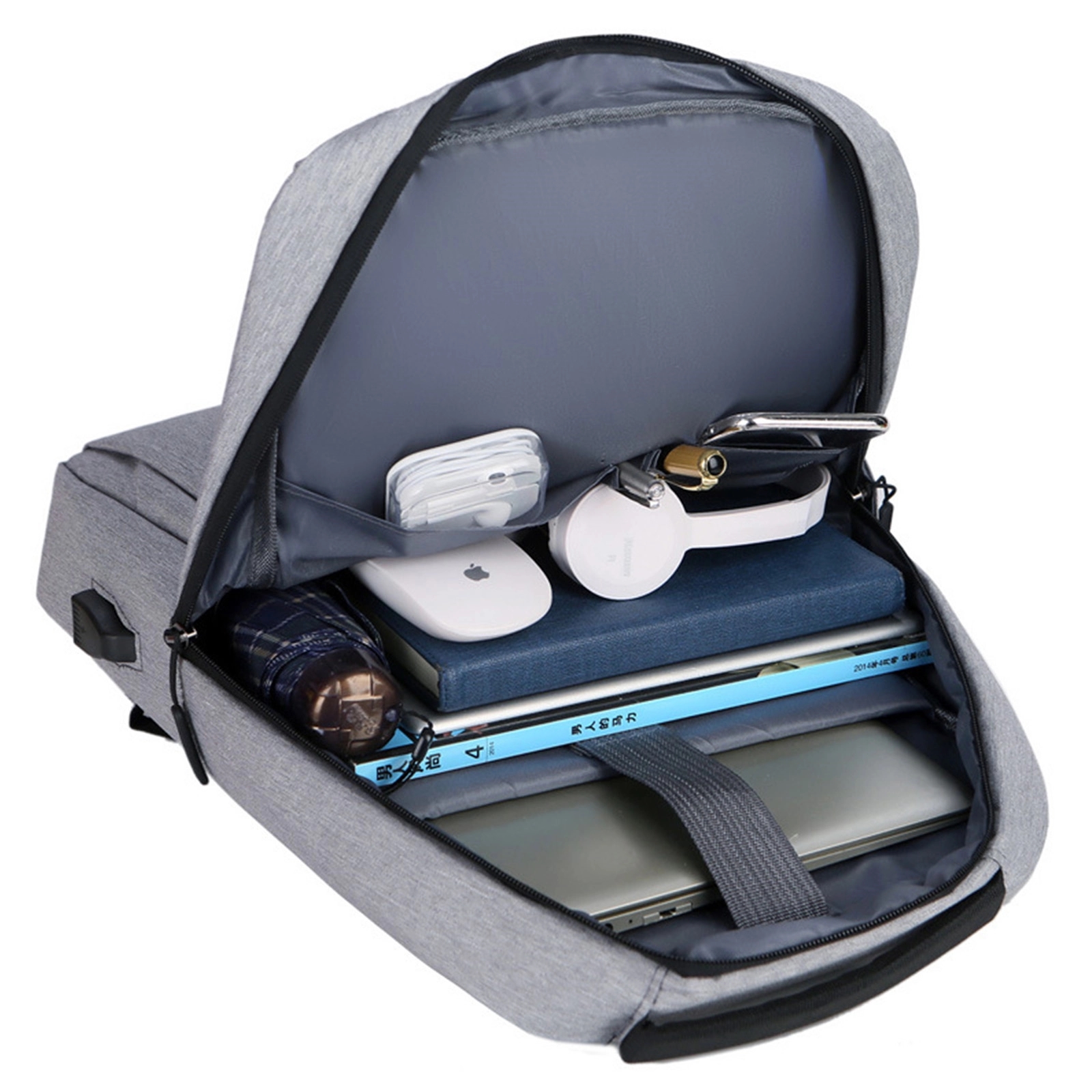 15.6 Inch Laptop Waterproof Business Backpack With Usb Port 6