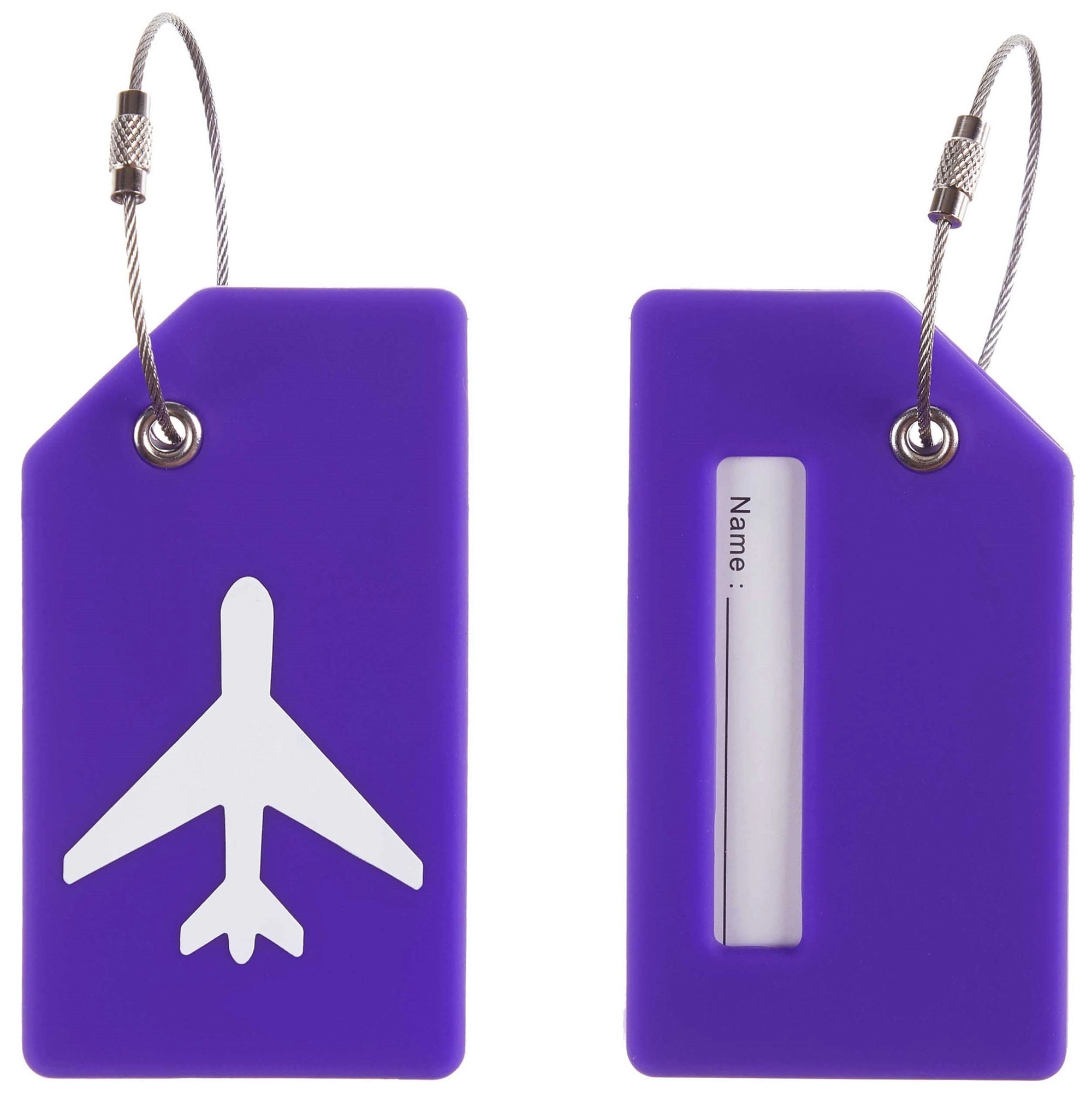 Silicone Luggage Tag with Name ID Card 7