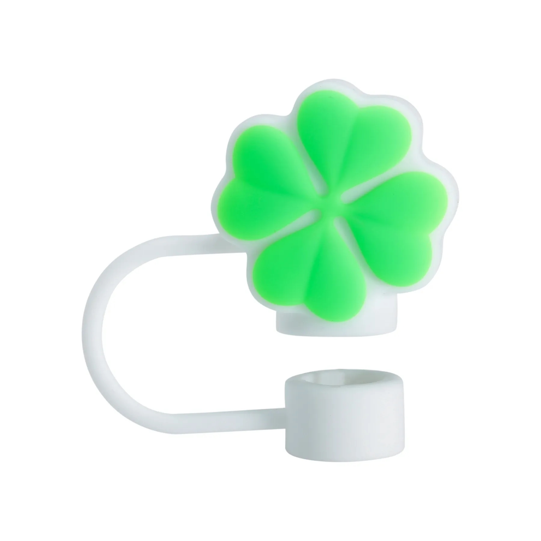Clover Shaped 3D Silicone Straw Tips Cover 1