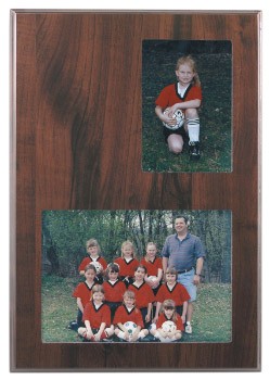 9" x 13" Cherry Finish Slide-In Frame Plaque 2