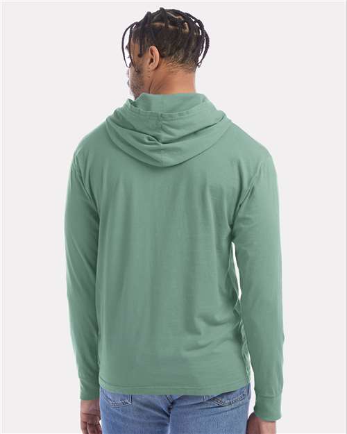 Unisex Garment-Dyed Jersey Hooded Long Sleeve T-Shirt - GDH280 4
