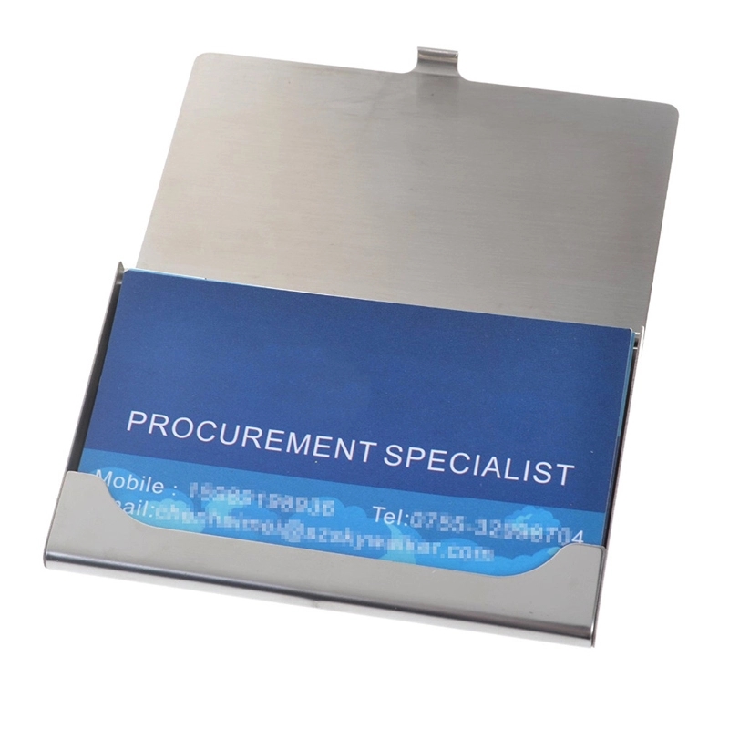 Plain Stainless Steel Business Name Card Holder 5