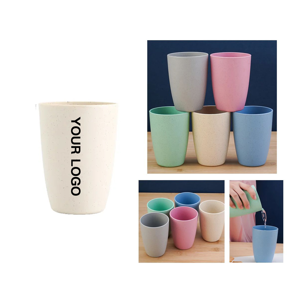 Eco Wheat Straw Drinking Cup 3