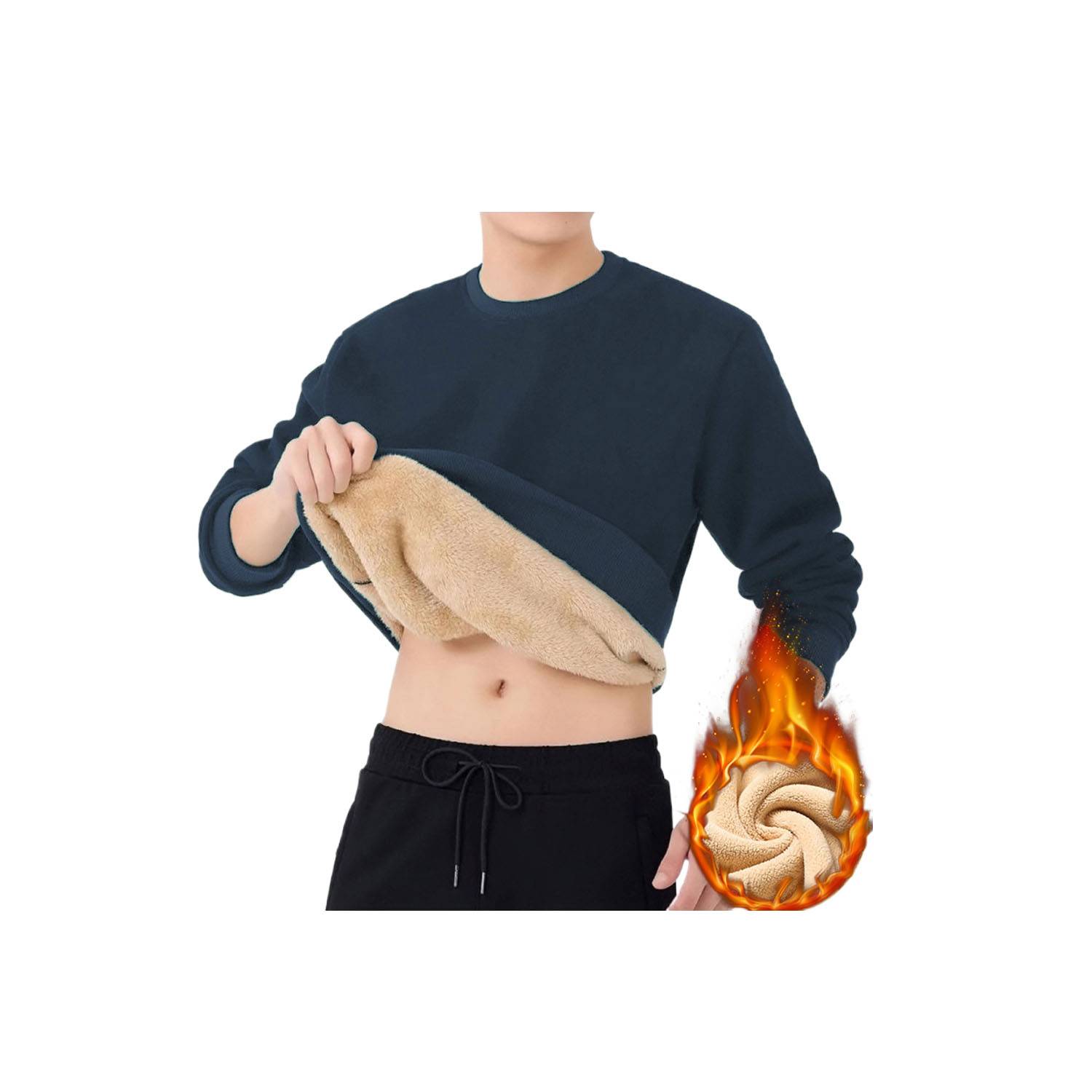 Winter Warm Soft Cozy Fleece Sweatshirt 9