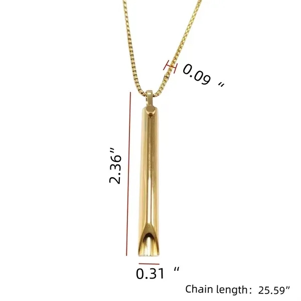 Titanium Steel Whistle Necklace with 180 mL Capacity 3