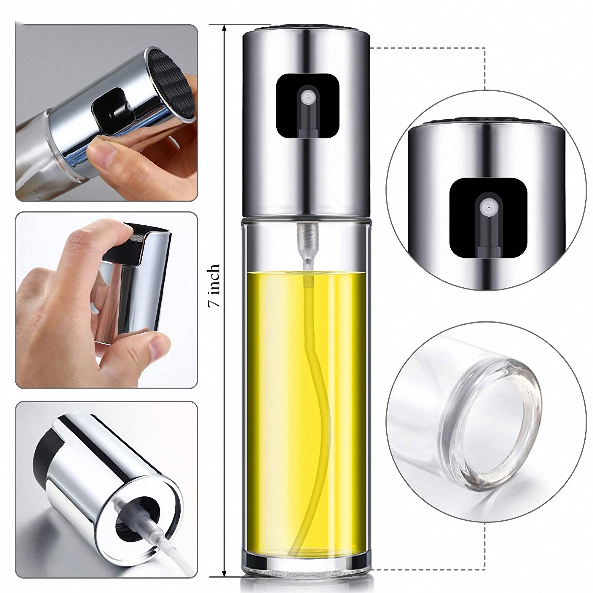 BPA-Free Refillable Glass Spray Bottle 1