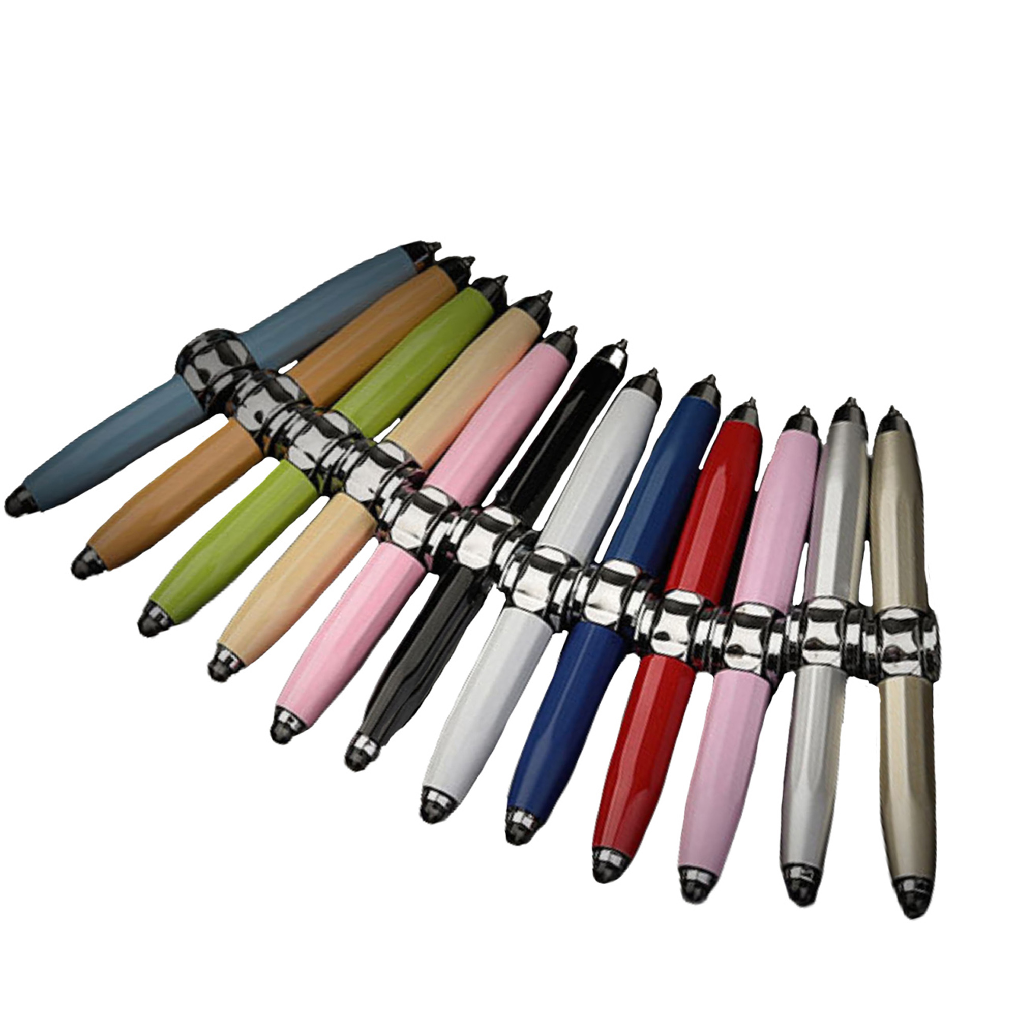 LED Light Metal Fidget Spinner Stress Relief Ballpoint Pen 4