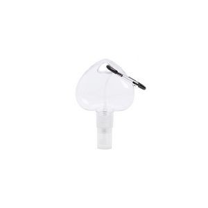 30ml Heart Spray Dispenser Bottle With Carabiner 1