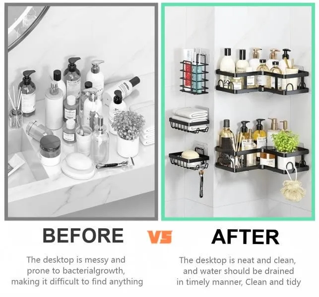 Non Punch Corner Shower Caddy 6