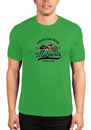 4.3 oz Preshrunk 50/25/25 Polyester / Cotton / Rayon Jersey 1