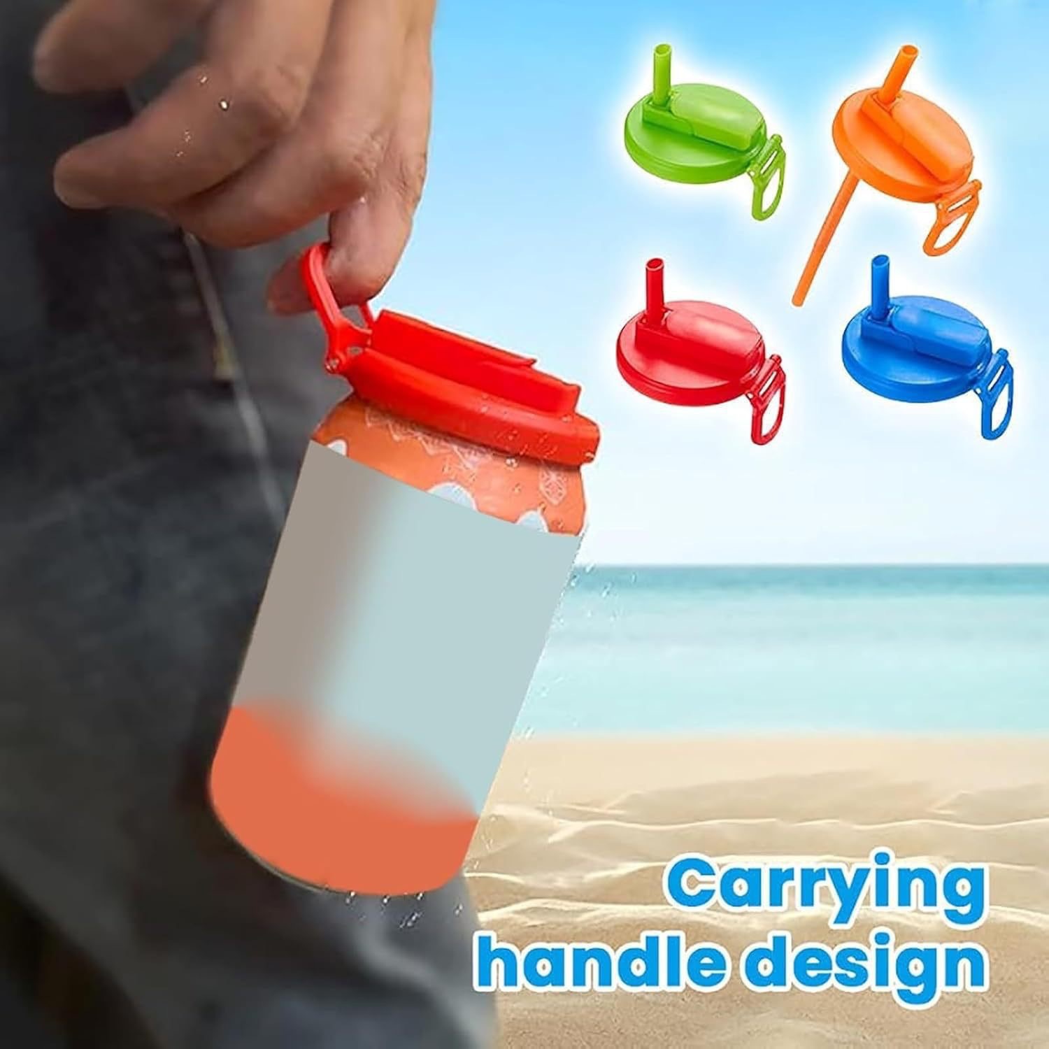 Reusable Silicone Can Straw Lid 8