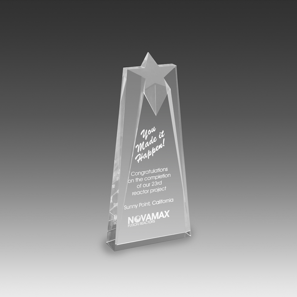 Star Crest Award (4"x9"x1") 2