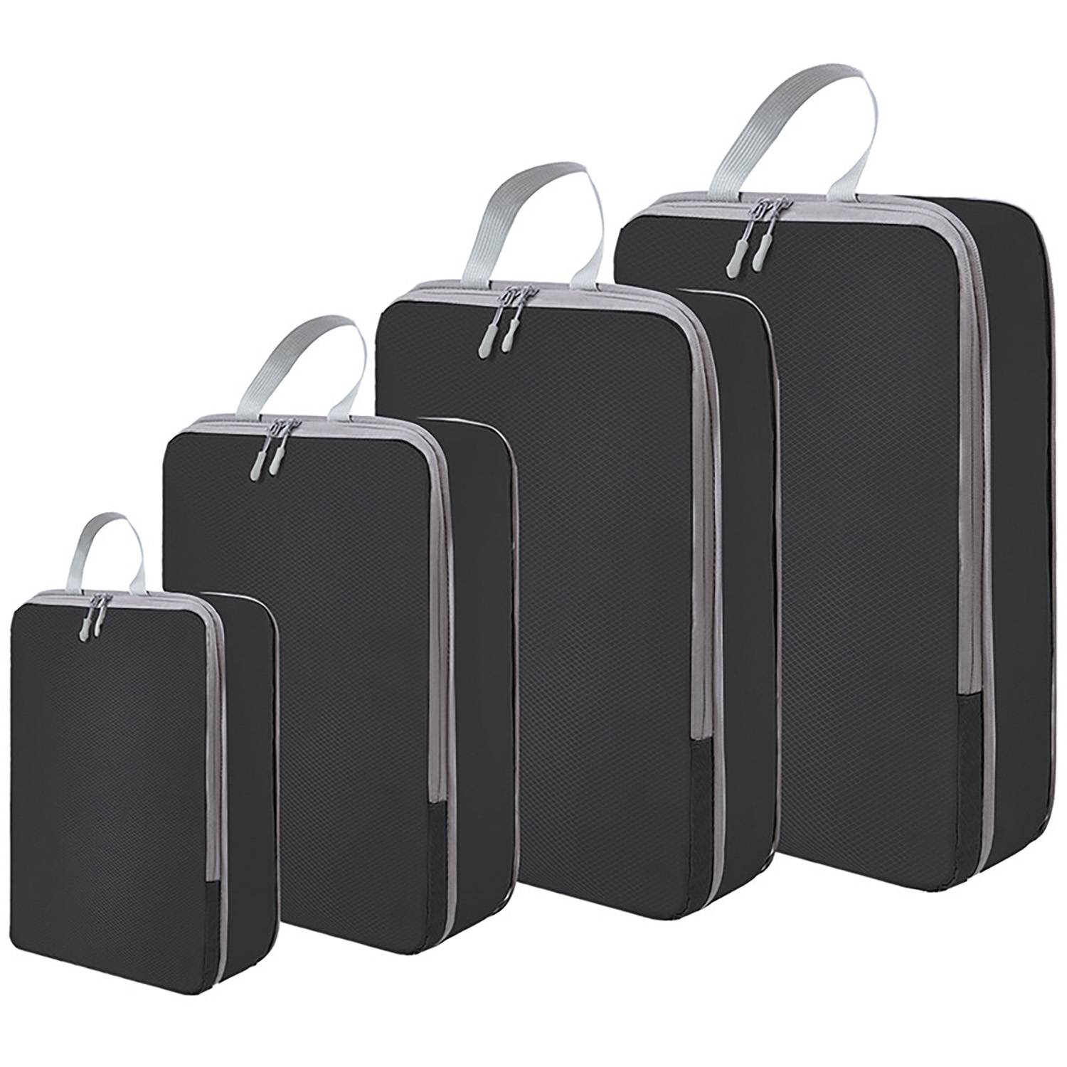4-Piece Set of Packing Cubes Compression Bags 5