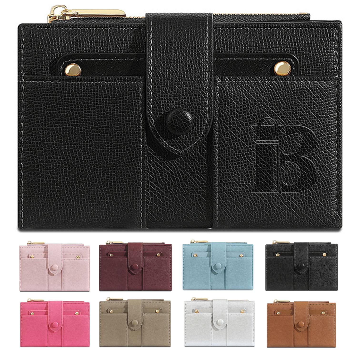 Stylish Women's PU Wallet - Foldable Card & Coin Holder