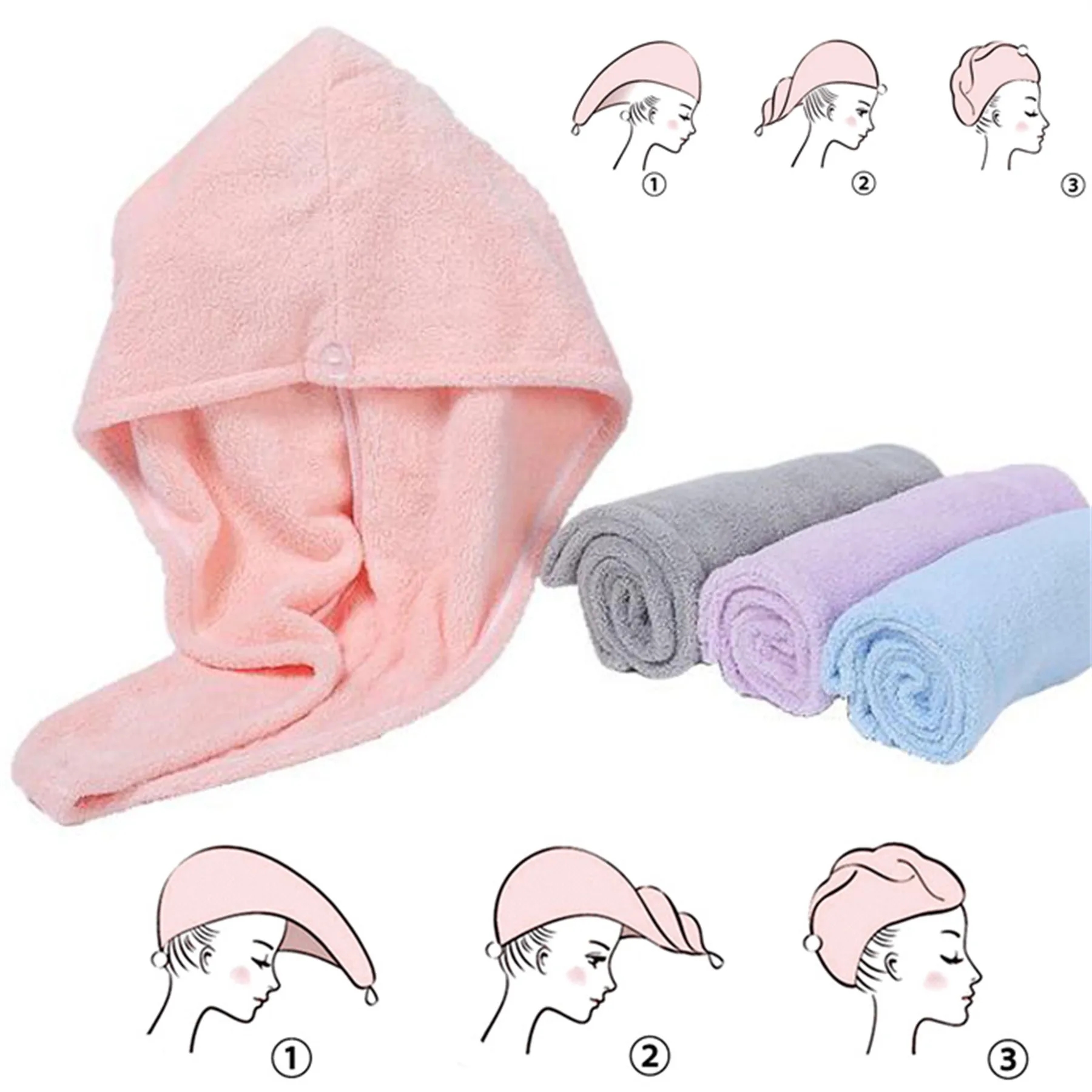 Fast Drying Microfiber Hair Towel 4