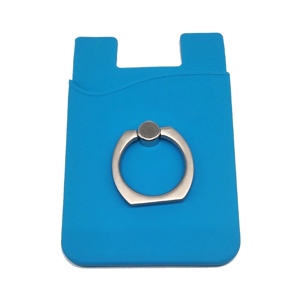 Silicone cell phone wallet card with Ring Grip 10