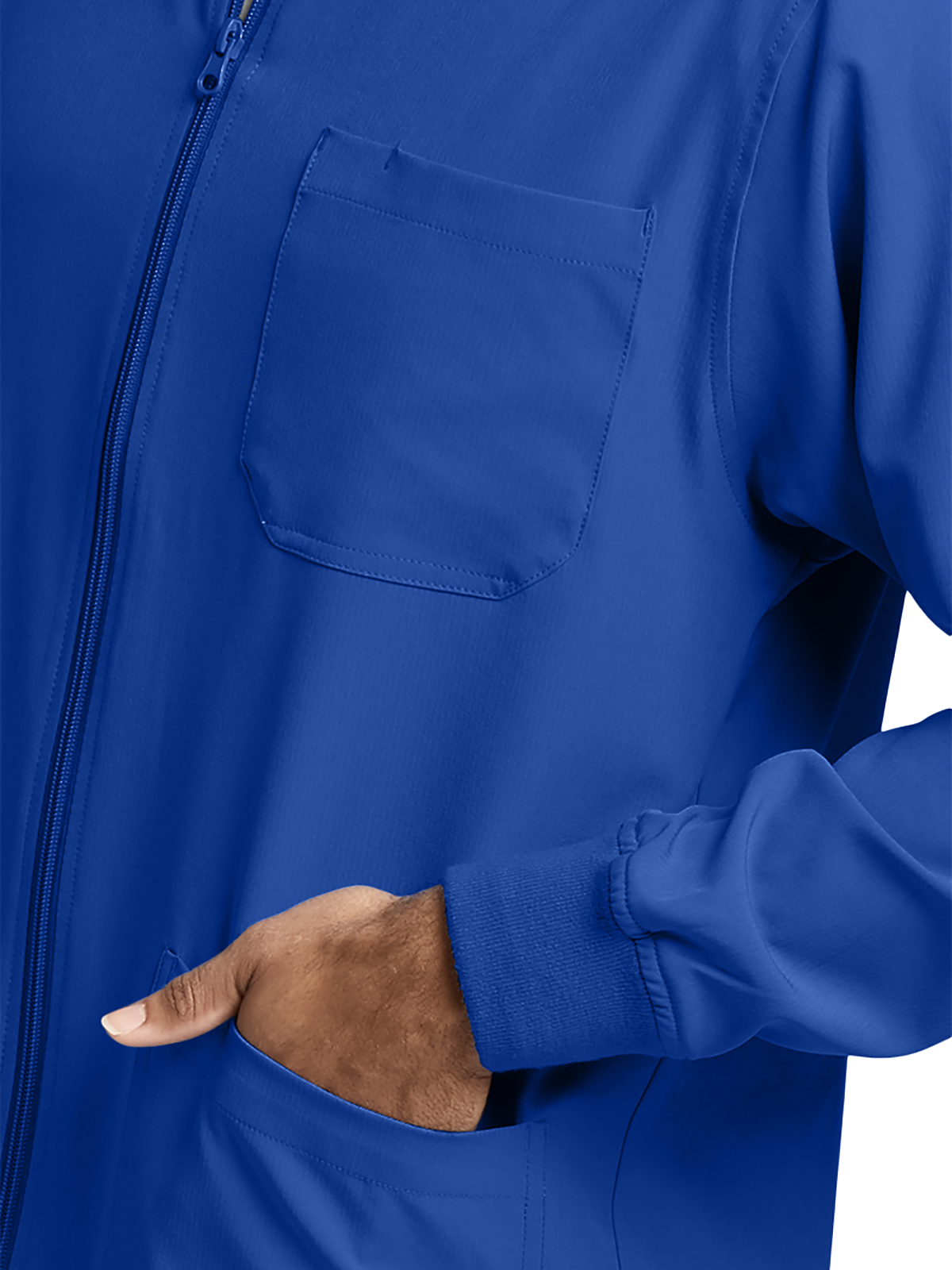 Skechers - Men's Three-Pocket Zip-Up Structure Warm-Up Scrub Jacket 3