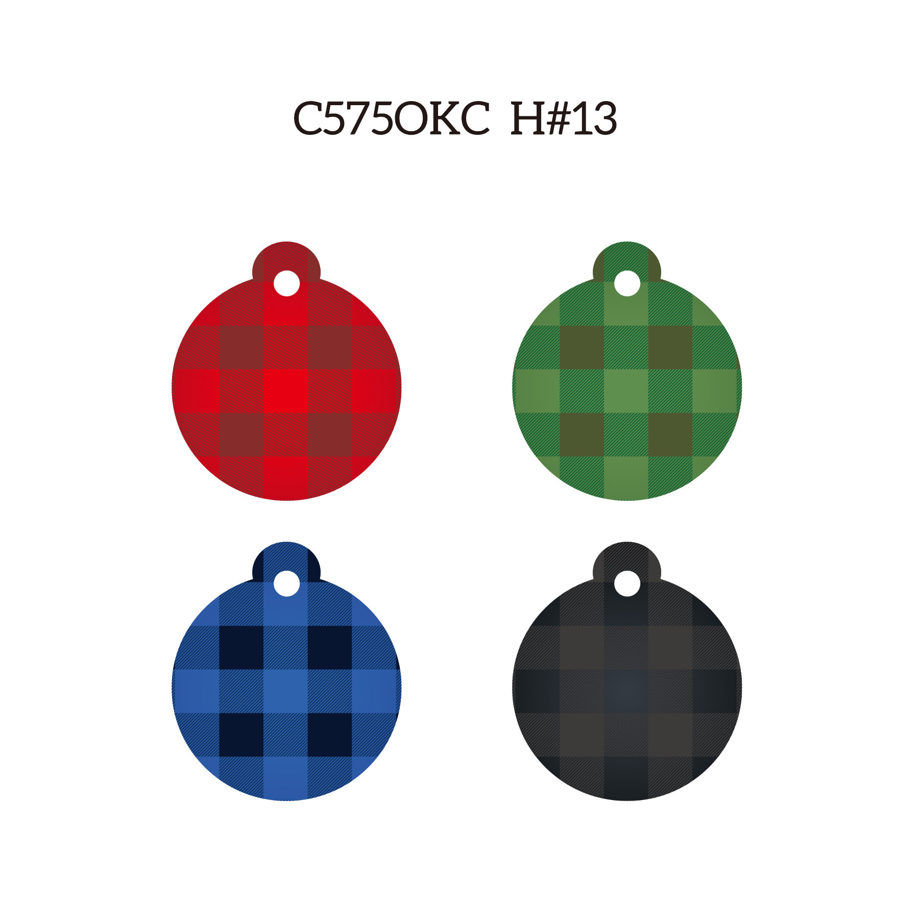 Free Shipping Full Color Christmas Design Key Chain - Round 2